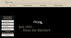 Desktop Screenshot of gottschling-klaviere.de